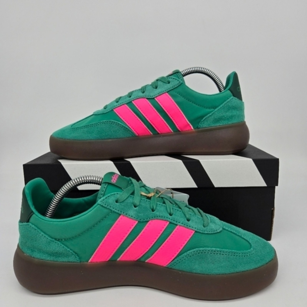 New adidas Barreda Decode 'Semi Court Green Lucid Pink' Women's Shoes Size 9.5 - Picture 4 of 8